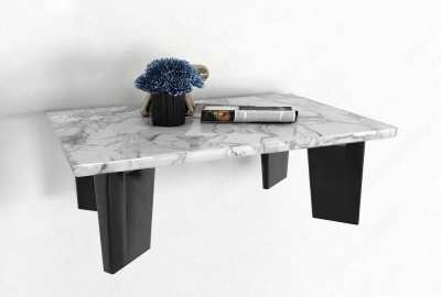 现代大理石茶几3D模型下载